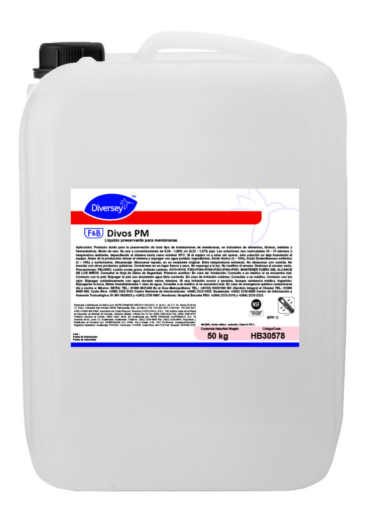 DIVOS PM 50kg - Líquido preservante para membranas